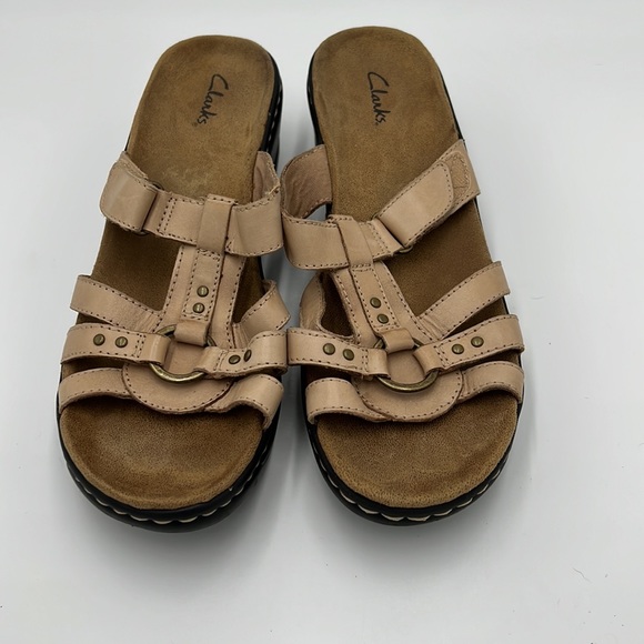 Clarks Lexi Jasmine Sandals Adjustable Straps Tan Women Size 10M - Picture 2 of 5